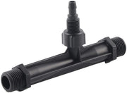 Iniettore di materiale Kunststof Zwart - Tubo di irrigazione - Sistema Venturi - Duraturo - Resistente alla corrosione - Connettore G1/2