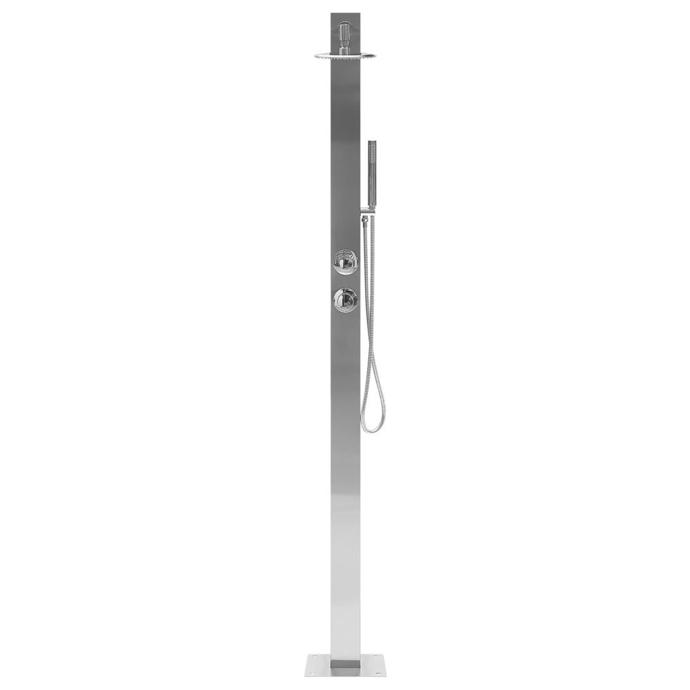 Doccia da esterno moderna in PVC argento giardino esterno glamour moderna