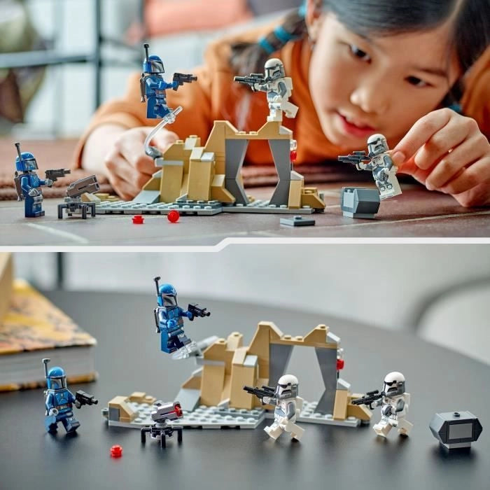 LEGO Star Wars 75373 Battle Pack L'imboscata di Mandalore - Giocattolo da costruzione