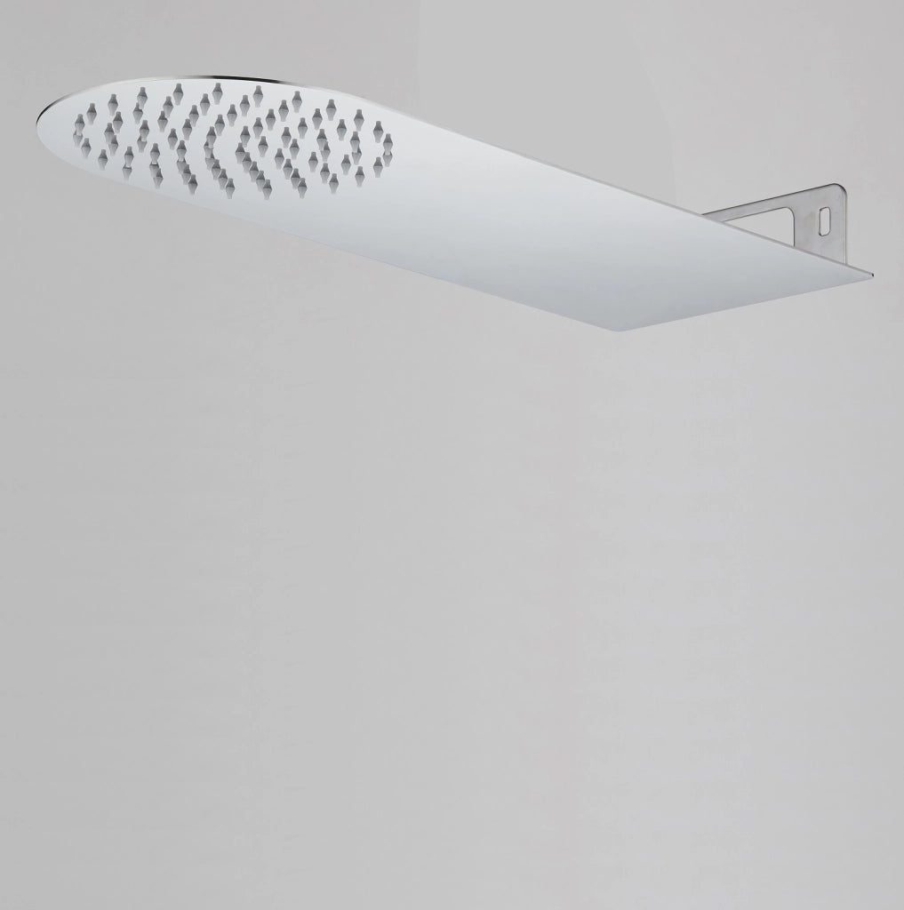 Soffione doccia ultraslim a lama tondo acciaio inox 3844P HAWAII - Satinato