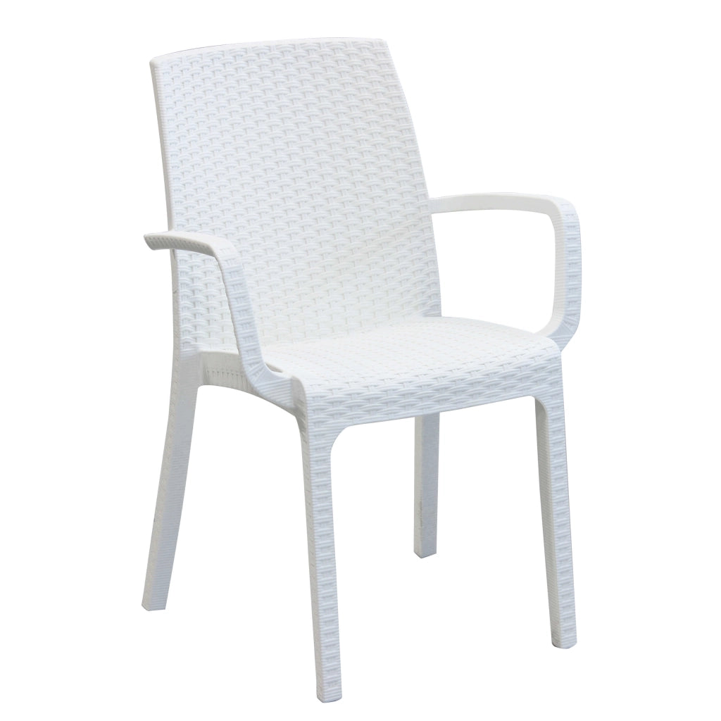 Poltrona da Giardino Impilabile in Wicker cm 57x59x86 - VIRGINIA