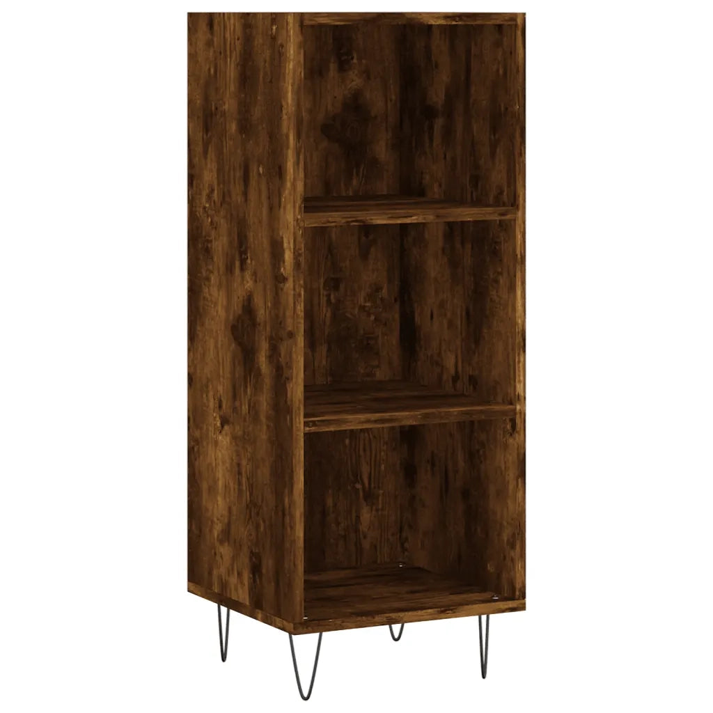 Credenza Rovere Fumo 34,5x34x180 cm in Legno Multistrato 3199014