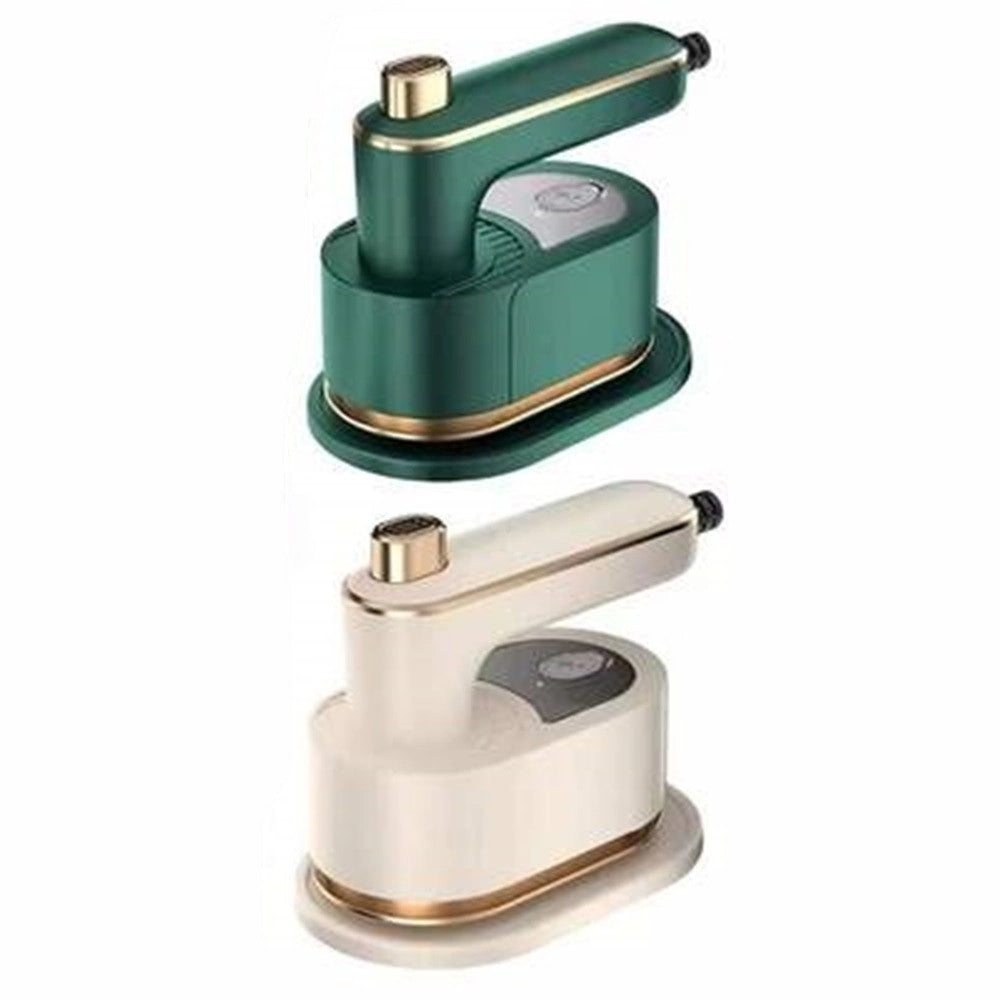Trade Shop - Mini Ferro Da Stiro Elettrico Portatile Pieghevole Stiratura A Secco Vapore Per Viaggi -