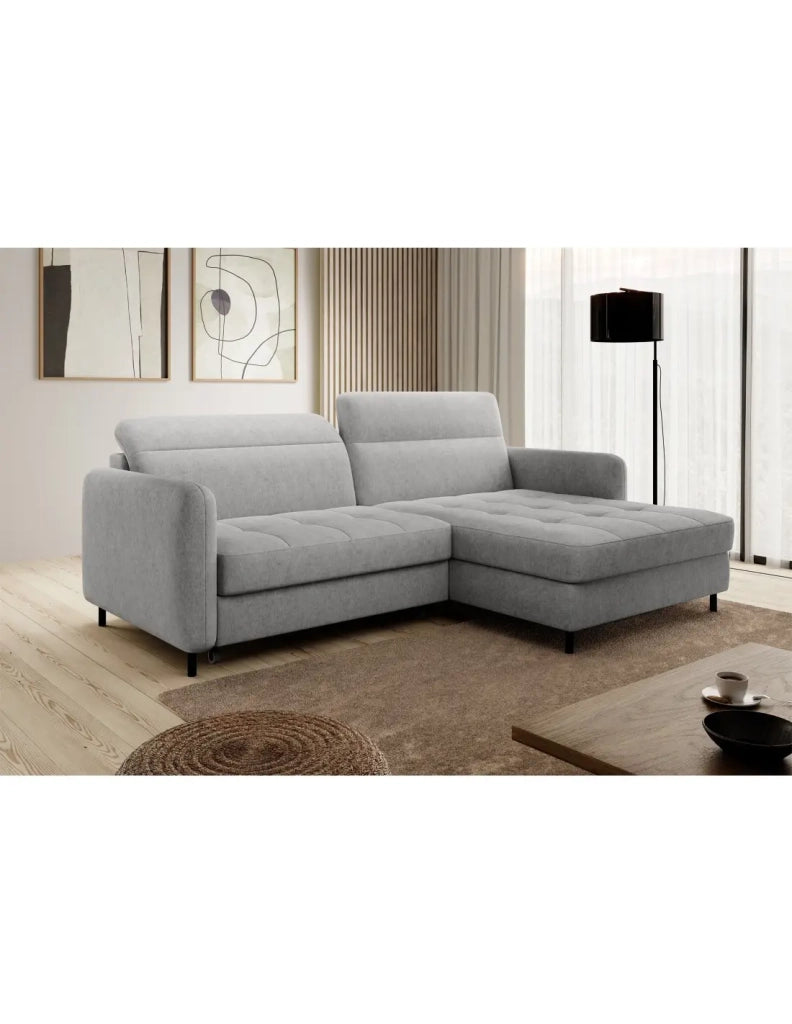 Divano ad angolo collezione GOUMSI colore Grigio chiaro