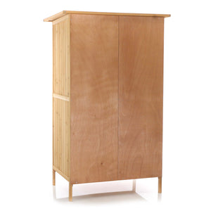 Armadio da giardino a un'anta in legno Capanno degli attrezzi per esterno 92 x 57 x 154 cm