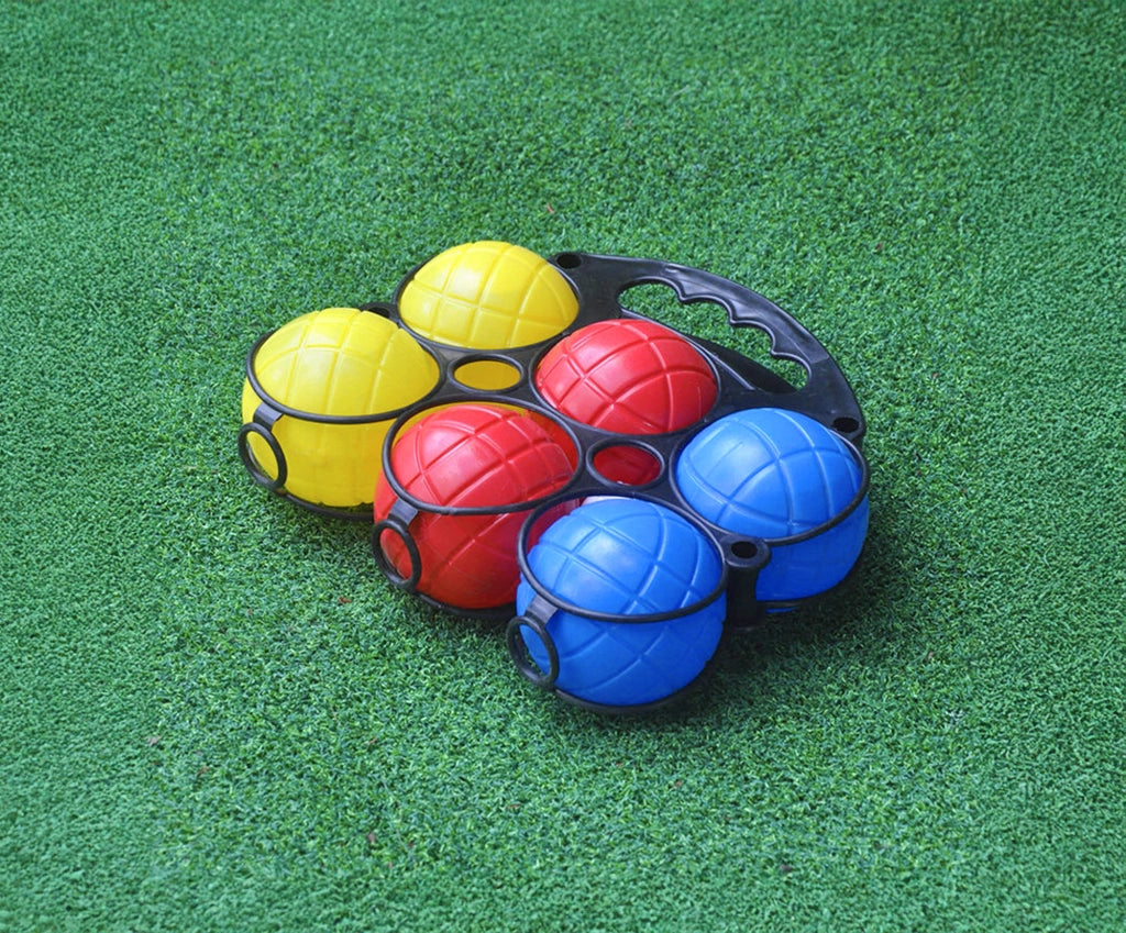 Set Di Bocce Bambini Adulti 6 Palline 2 Boccini Spiaggia Campeggio Giardino Con Borsetta Per Trasporto Prodotto Palline Giochi Per Il Mare