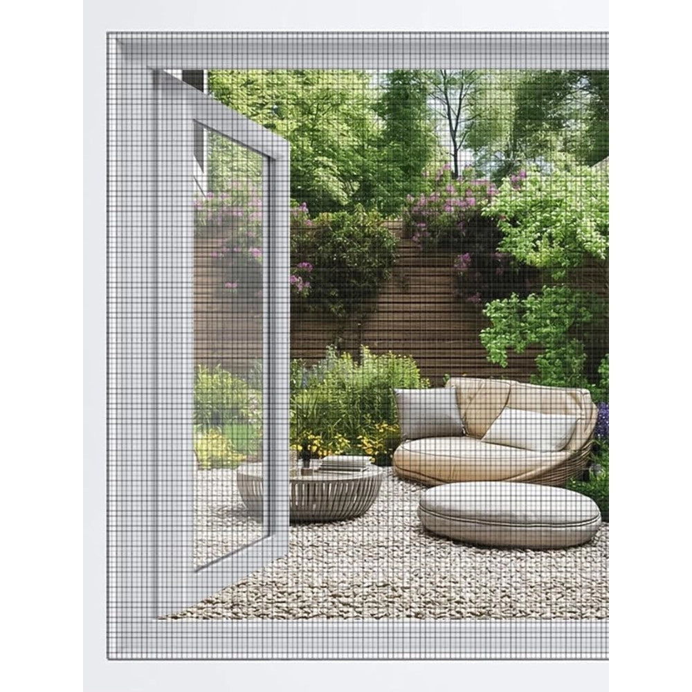 Trade Shop - Zanzariera A Rete Rotolo Da 0.8x2.5mt Con Maglia Fine Da 1.8x1.6mm Resistente 622158 -