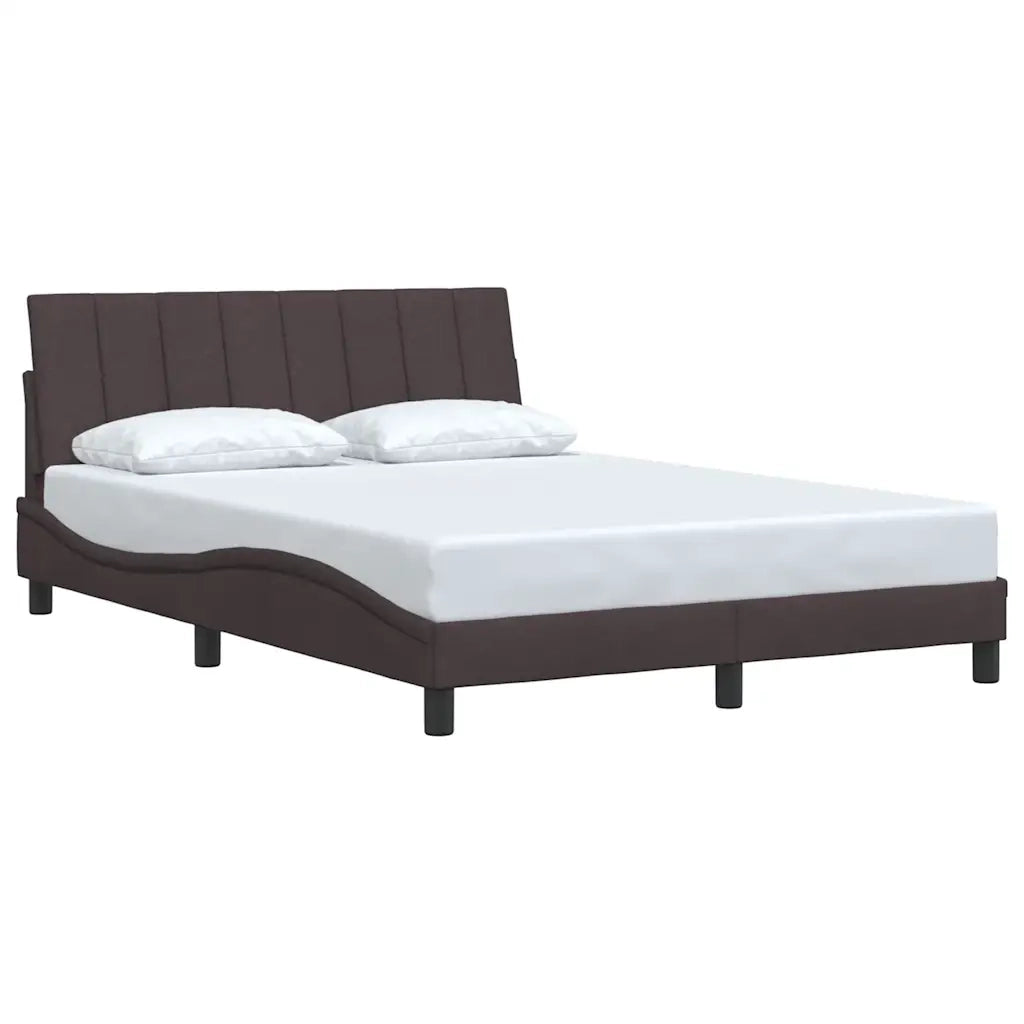 Giroletto senza Materasso Hanko Marrone Scuro 140x190 cm Tessuto 3310387