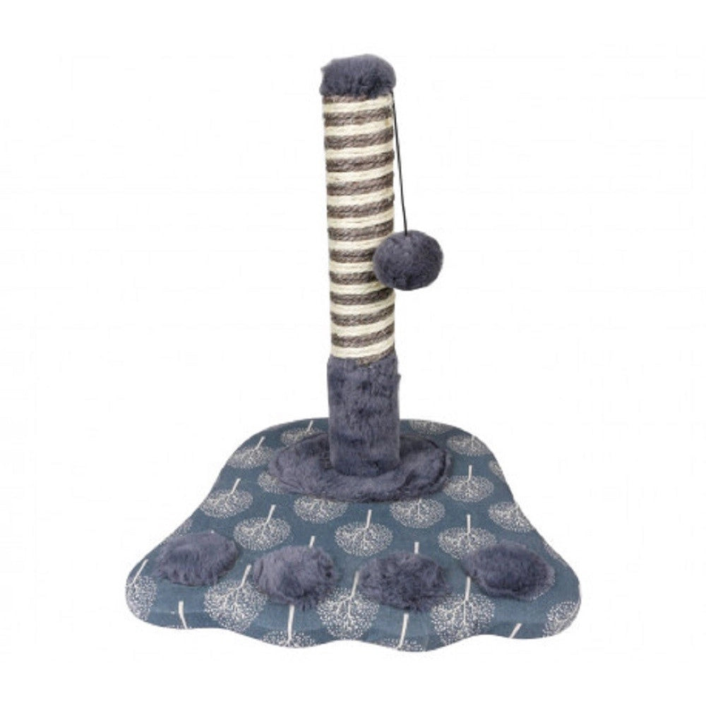 Trade Shop - Tiragraffi Nobleza Zampetta 36 X 36 X 40 Cm Grigio Con Colonna In Sisal E Pallina -