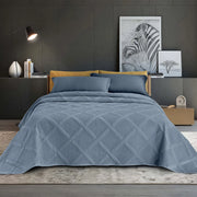 Copriletto Trapuntato Matrimoniale Elegante Trapuntino Lavorazione Intrecciata Due Piazze Trapunta Coperta Leggera Coperta Letto Leggera Primavera Estate  Opale