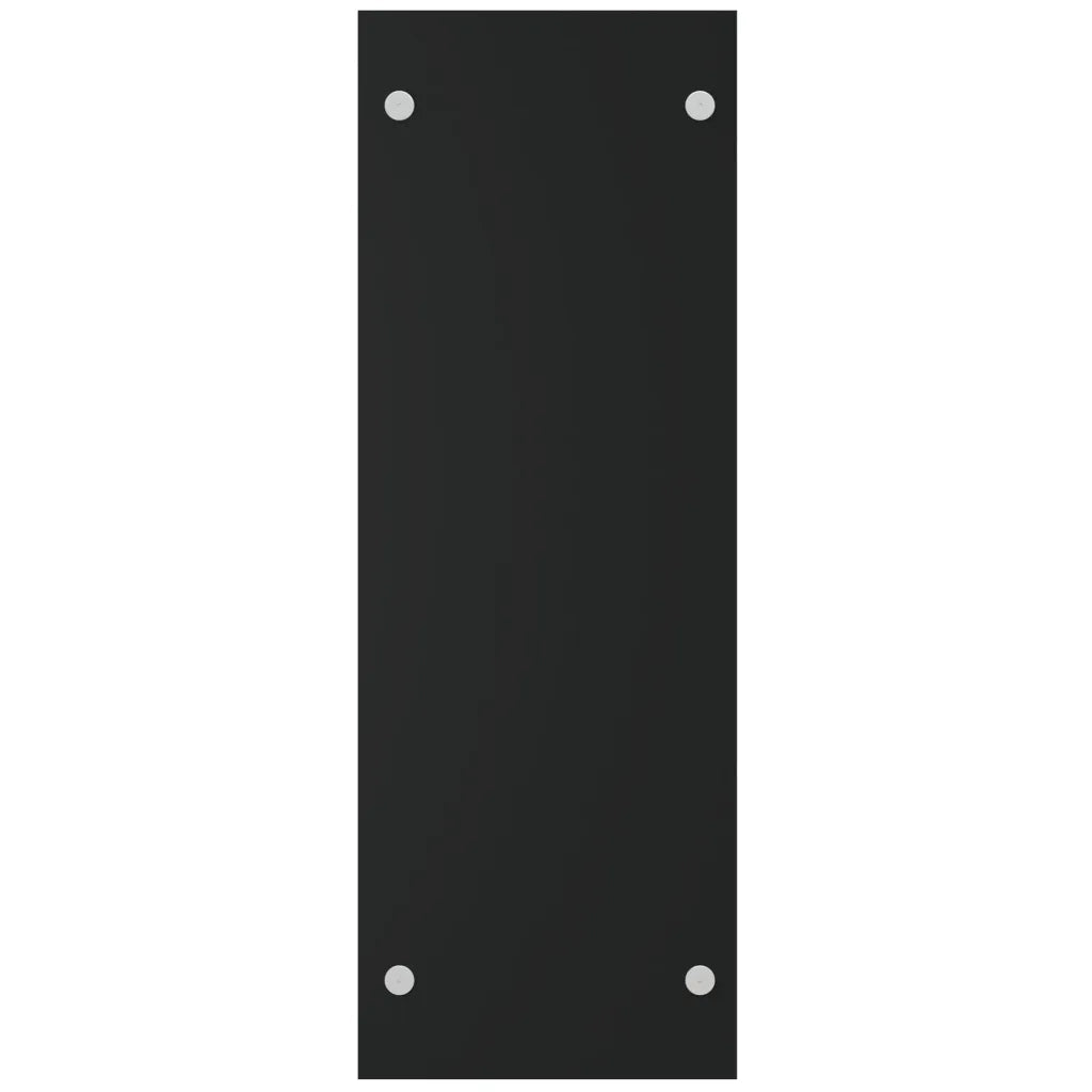 Porta Legna Nero 40x35x100 cm in Vetro Temperato 327467