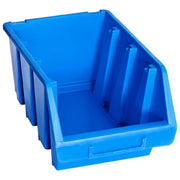 Contenitori impilabili 20 pezzi in plastica blu 02_0003195