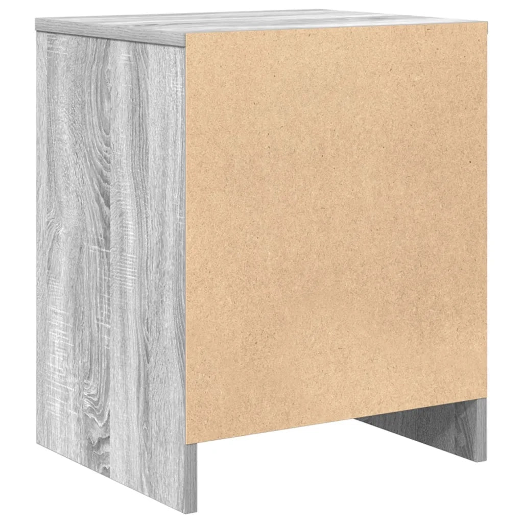 Comodini 2 pz con Cassetto Grigio Sonoma 40x34x50 cm 858778