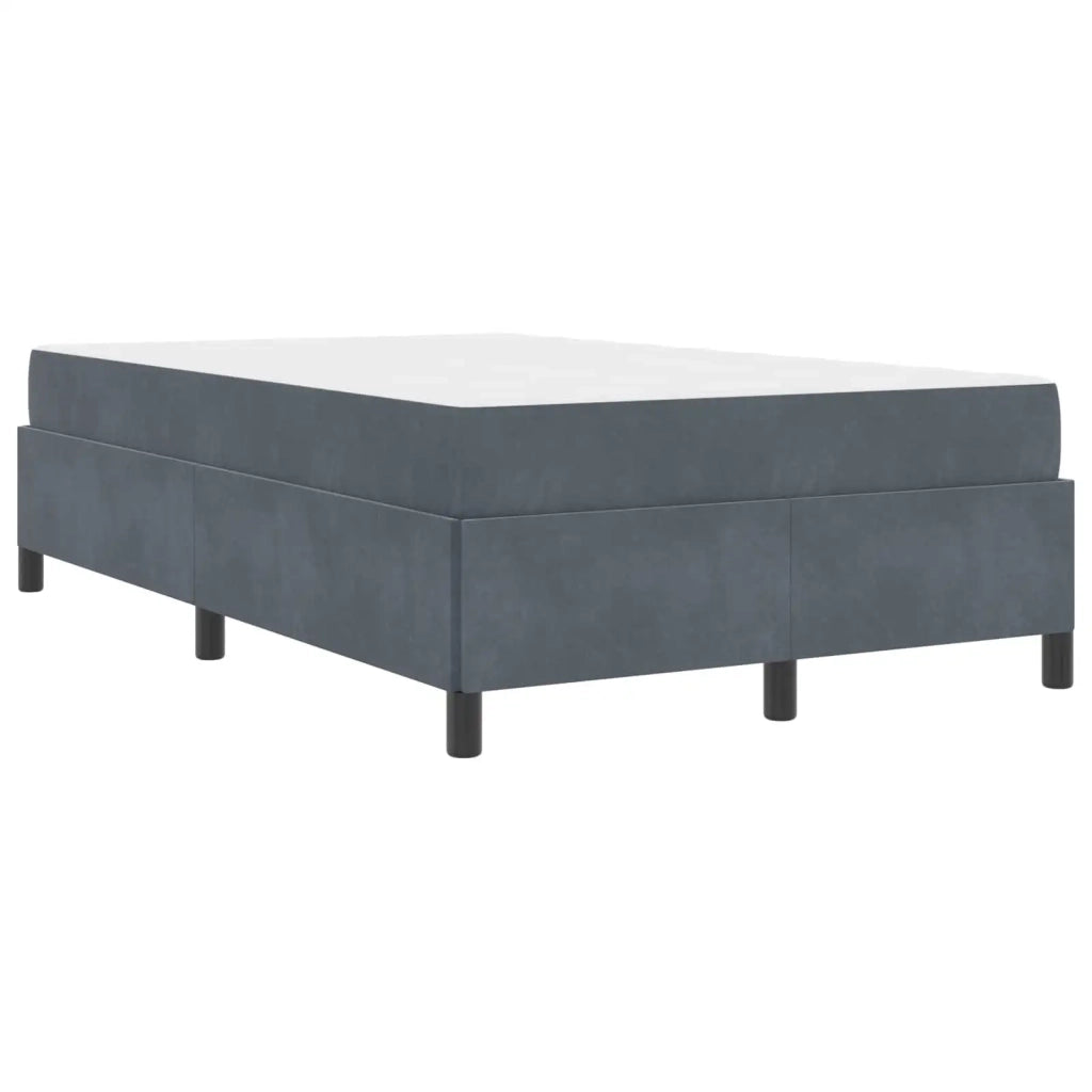 Struttura del letto Grigio scuro 120 x 200 cm Tessuto