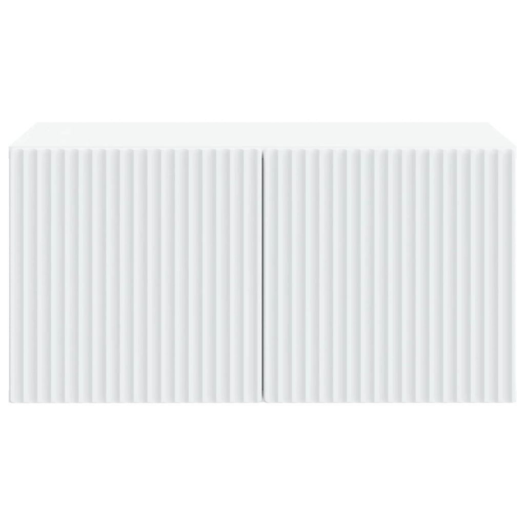 Mobile Porta TV da Muro Bianco 59,5 x 41 x 30 cm 898505