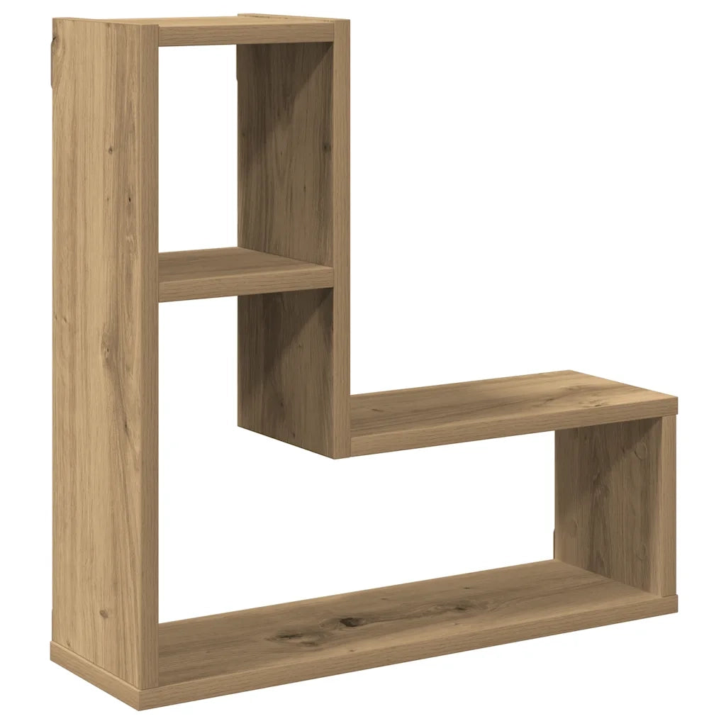 Mensole Parete a Cubo 2 pz Artigianale 50x15x50 cm Truciolato 856605