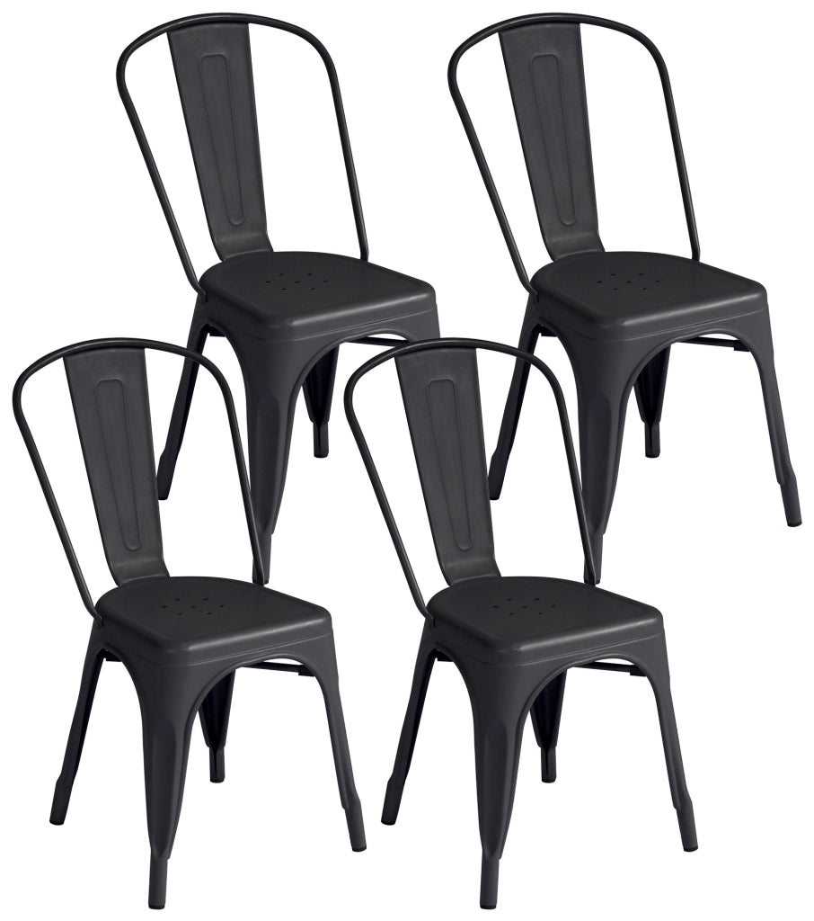 Sedia da Giardino 43x53x86 cm in Lamiera Piombo