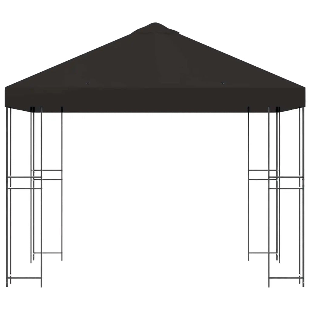 Gazebo 3 x 3 m Antracite Poliestere e Acciaio 190 900327
