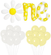 Set di palloni in lattice con fiori - 20 palloni in lattice - decorazione per feste di compleanno - con foglio di alluminio - duraturo - dimensioni 118 x 52 cm