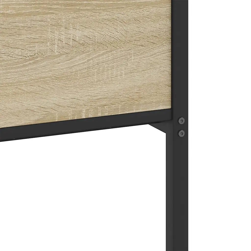 Giroletto senza Materaso in Metallo Rovere Sonoma 160x200 cm 3325124