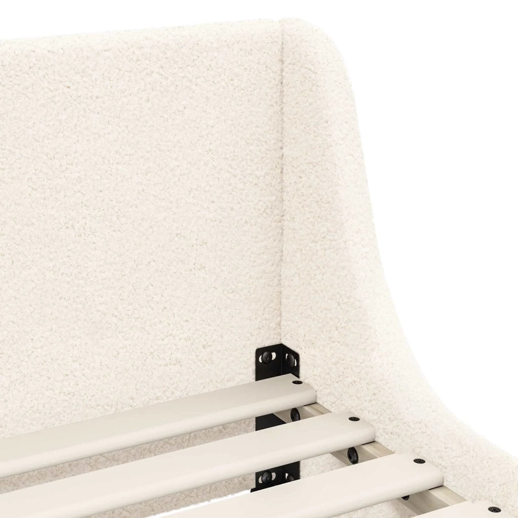 Struttura letto bambini con testata Crema 80 x 200 cm