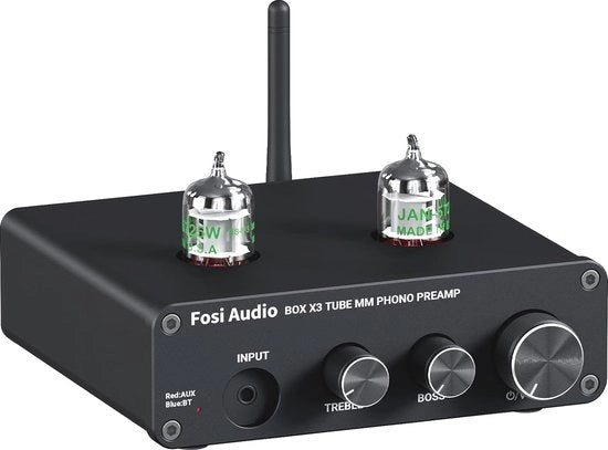 Fase Phono Preamplificatore per Disco da 33 giri per Fonografo MM con Bluetooth 5.0 - Mini Stereo Hi-Fi Preamplificatore per Audio Domestico