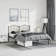 Giroletto con Testiera in Metallo Nero 135x190 cmcod mxl 132158