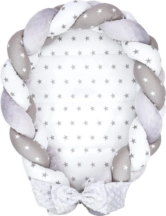 Cuscino per Bambino Bumper Reiswieg 100% cotone Anti-allergico - lettino per bambini \ Nest di sicurezza per bambini