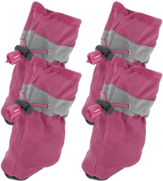 Piedi antiscivolo per cani 4 pezzi - Scarpe per cani - Impermeabili - Adattabili - Per uso interno/esterno - Leggere e comode
