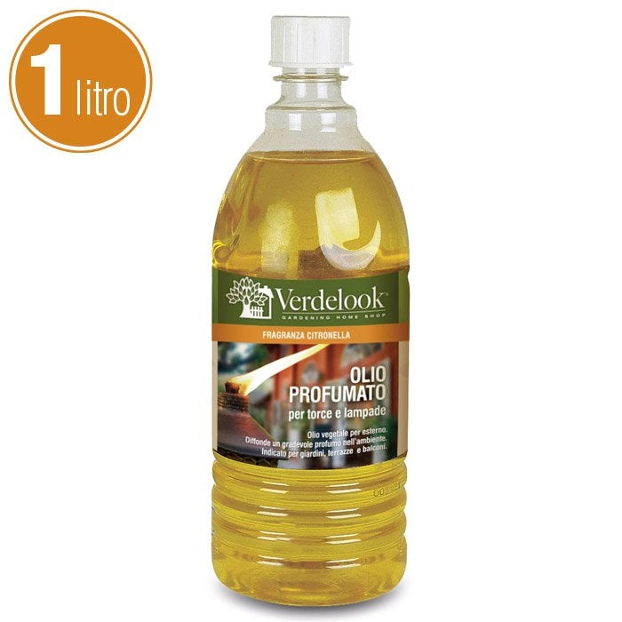 Olio Lampante di Citronella per Torce Lampade Fiaccole da Giardino Verdelook Formato: 1 L