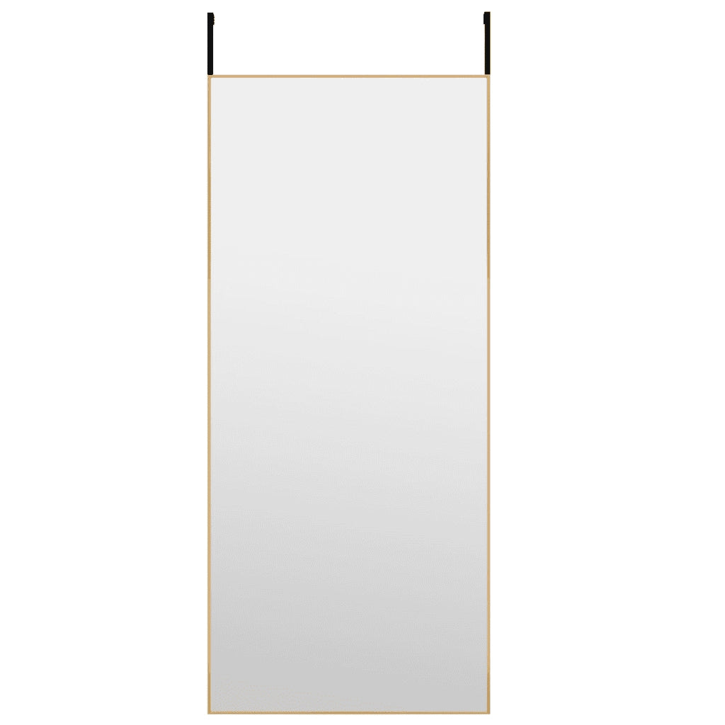 Specchio da Porta Oro 40x100 cm in Vetro e Alluminio 327417