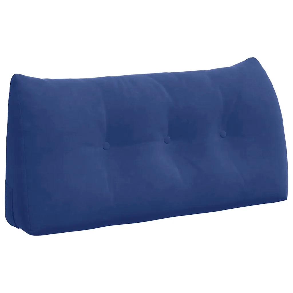 Cuscino per Schiena | Cuscino dorsale Blu Polizia 100 x 24 x 50 cm Velluto