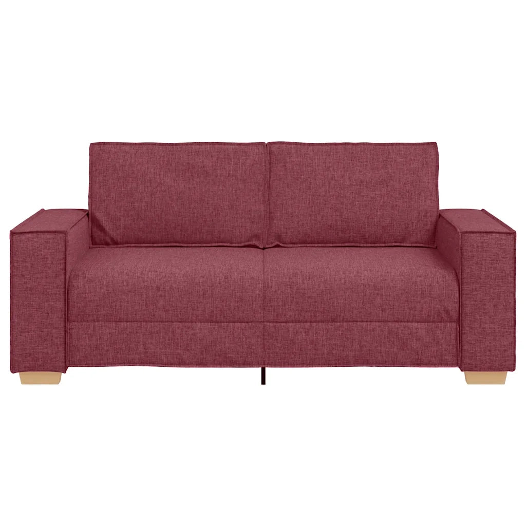 Divano a 2 posti rosso vino 180x78x84 cm in tessuto 4104983
