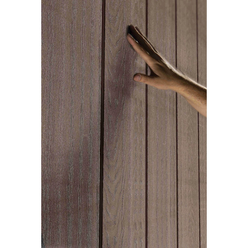 Casetta da giardino in resina EVOTECH+ 287x230 cm - con pavimento e doppia porta - carico neve 150 kg/m² – Newton Plus 759/975 - Marrone - Keter