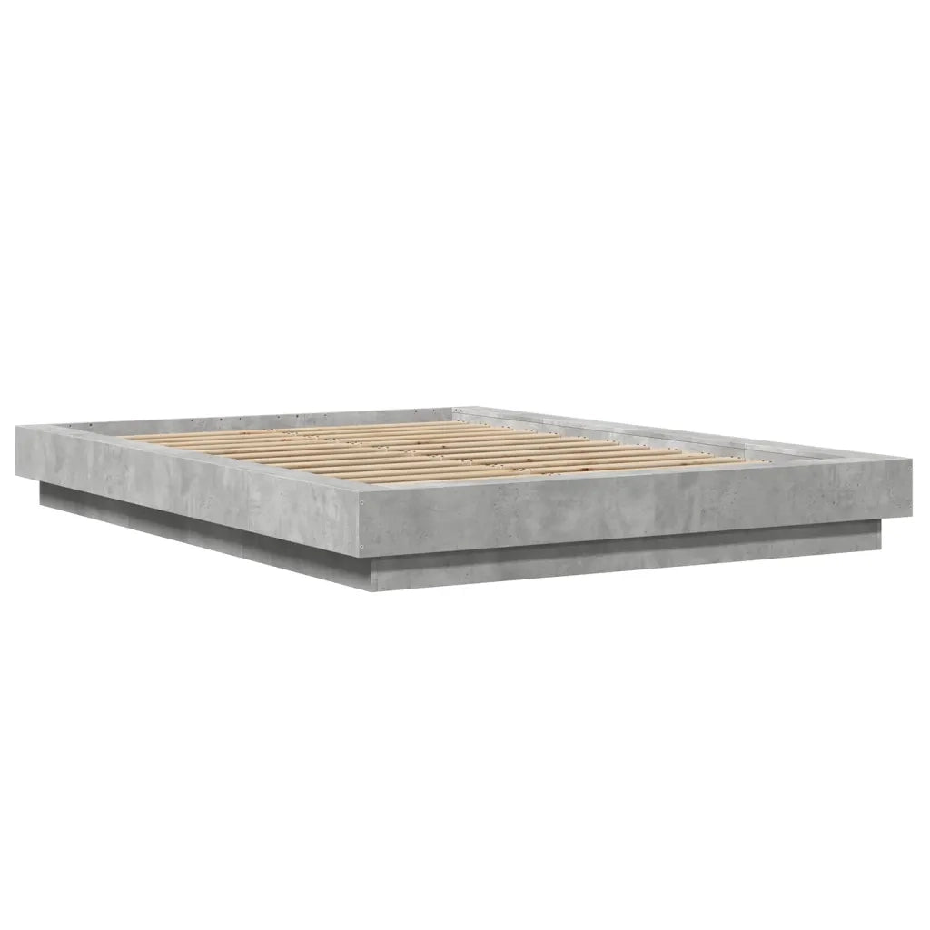 Giroletto-Struttura Letto Grigio Cemento 120x200 cm in Legno Multistrato 743081