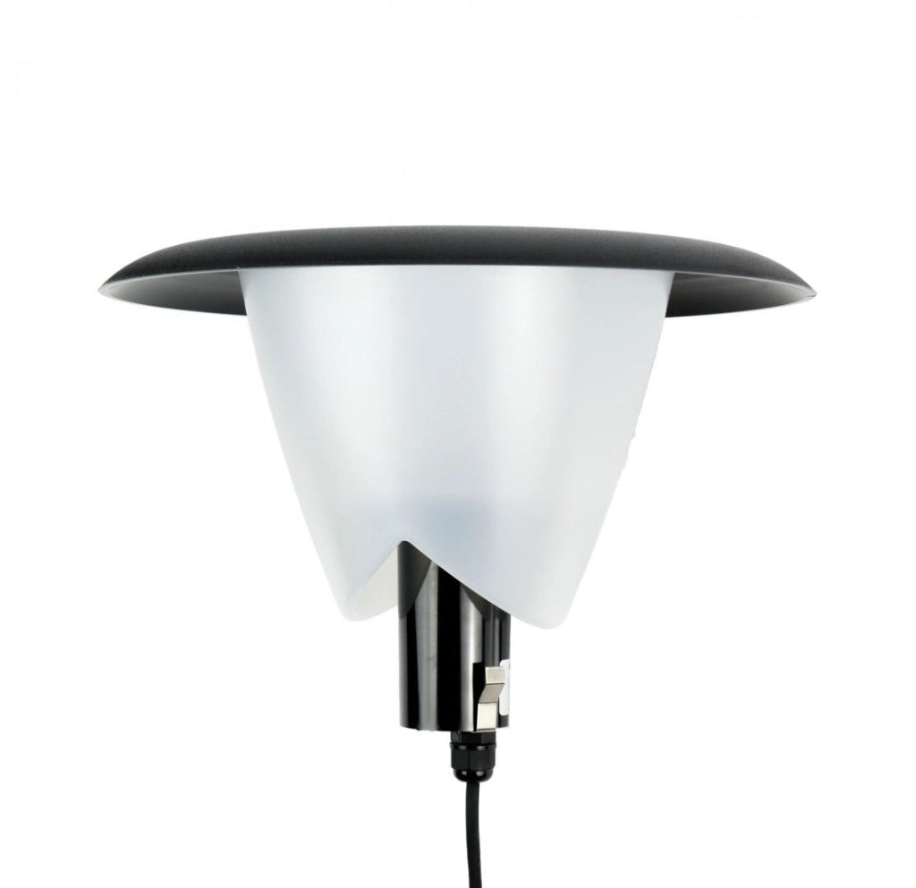 Testa lampione giardino rotonda BIANCA 1xE27 IP65 SU-MA