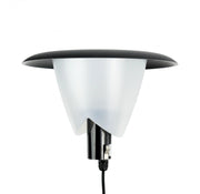 Testa lampione giardino rotonda BIANCA 1xE27 IP65 SU-MA