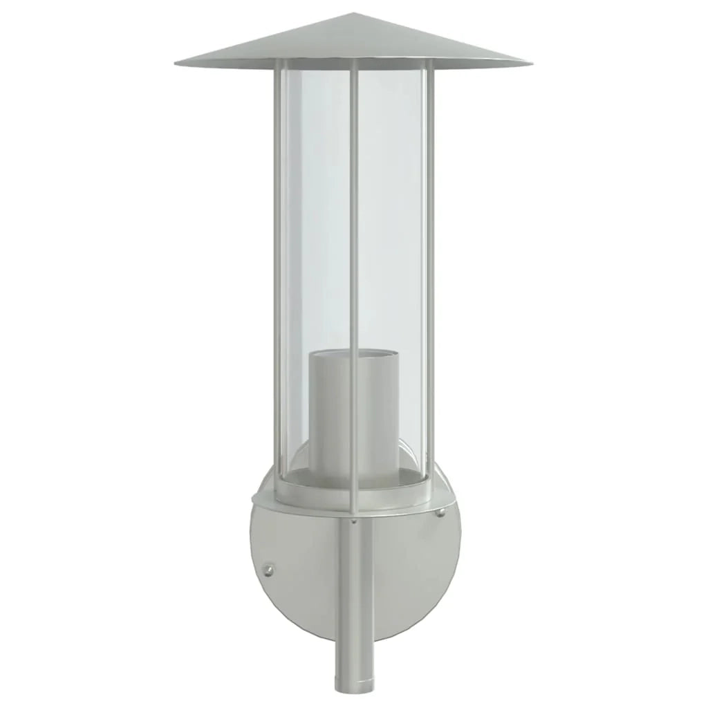 Applique da esterno versatile di design per l'illuminazione del giardino 17,5 x 17,5 x 33 cm acciaio inox argento 02_0056563