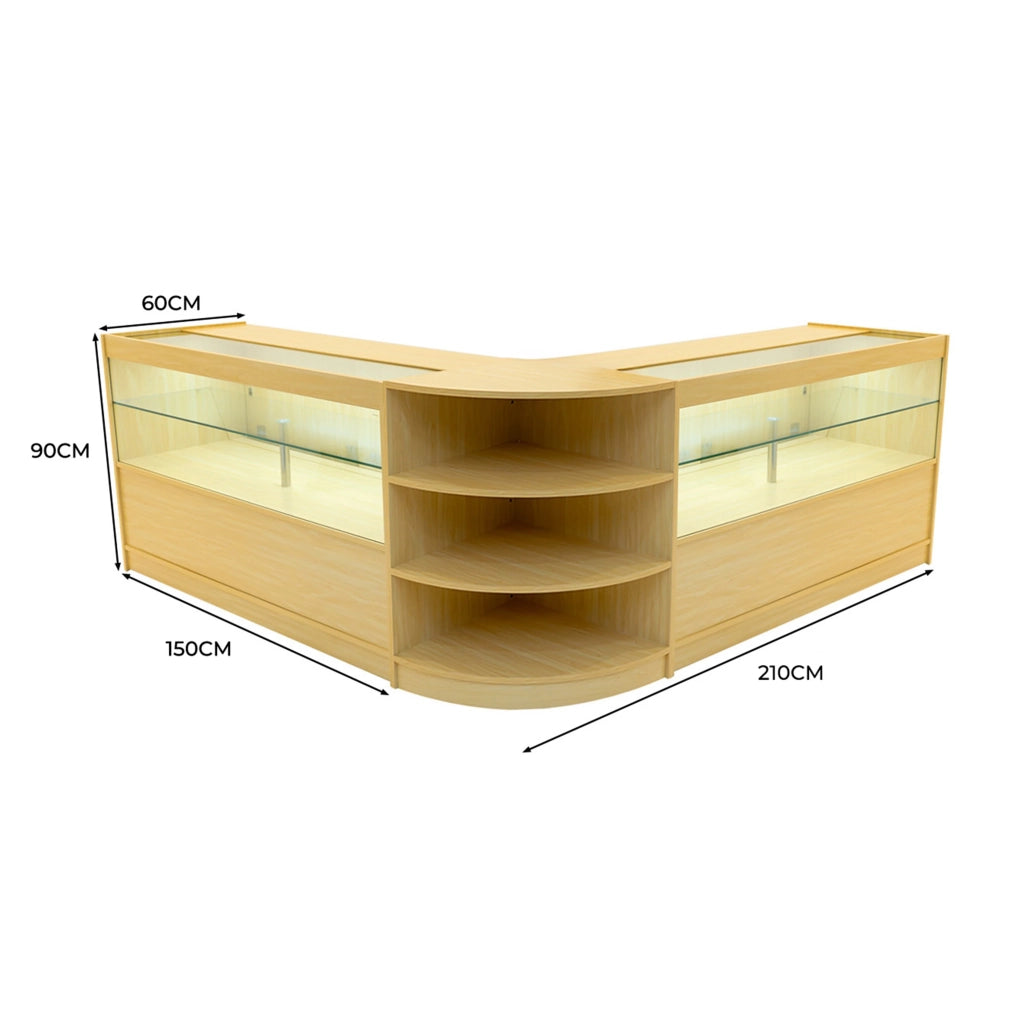 Set Banconi Andromeda LED C1500 x2 e LM60 – Acero, Vetro, Chiavi