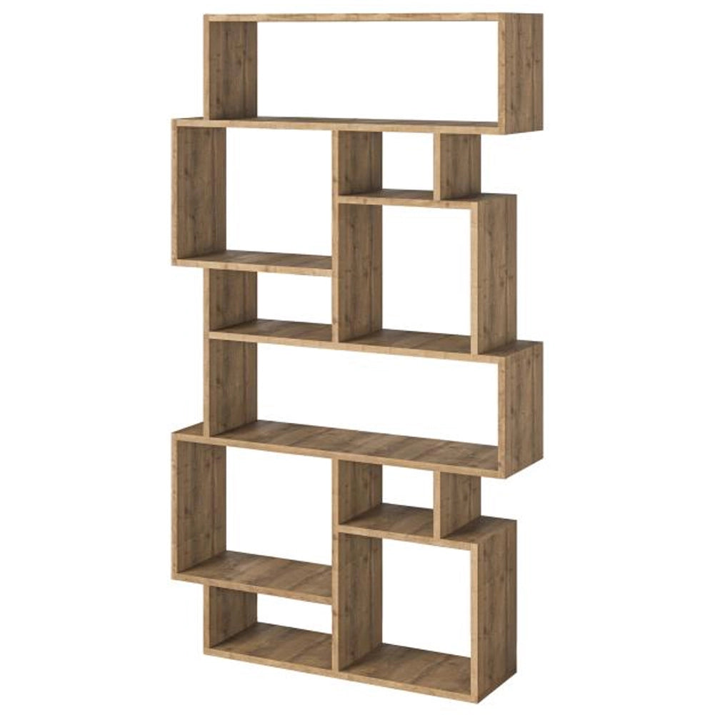 Libreria Design Moderna Scaffale 8 Ripiani 168x96x25cm Casa Ufficio Rovere