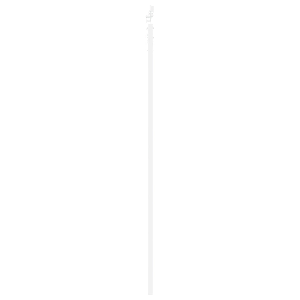 Porta Scorrevole  con Set di Ferramenta Bianca 93x232 cm Legno Massello Pino