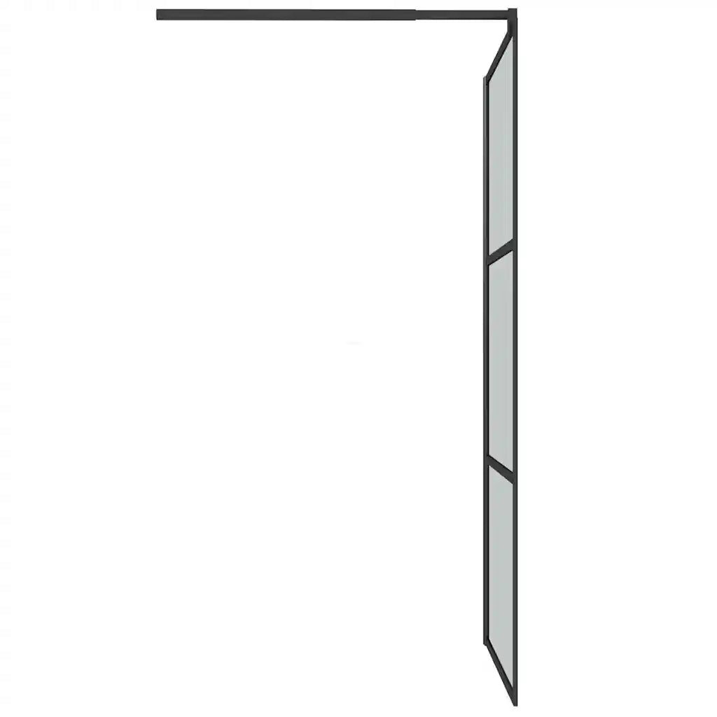 Parete Doccia Walk in 100x195 cm in Vetro Scuro ESG Nero CFW7271903