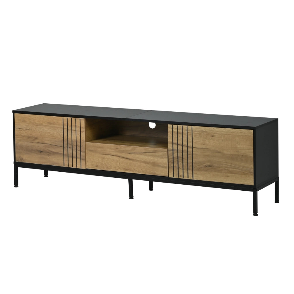 Mobile TV Lowboard ¨C MINIMAL ¨C Legno, 2 Ante e 1 Cassetto, 170x35x50 cm