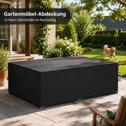 Garden Furniture Cover With 12 Eyelets, 230x165x80 Cm, Rectangular