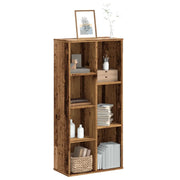Libreria-Scaffale per Libri-Mobile di Stoccaggio Legno Antico 50x25x105 cm in Legno Multistrato
