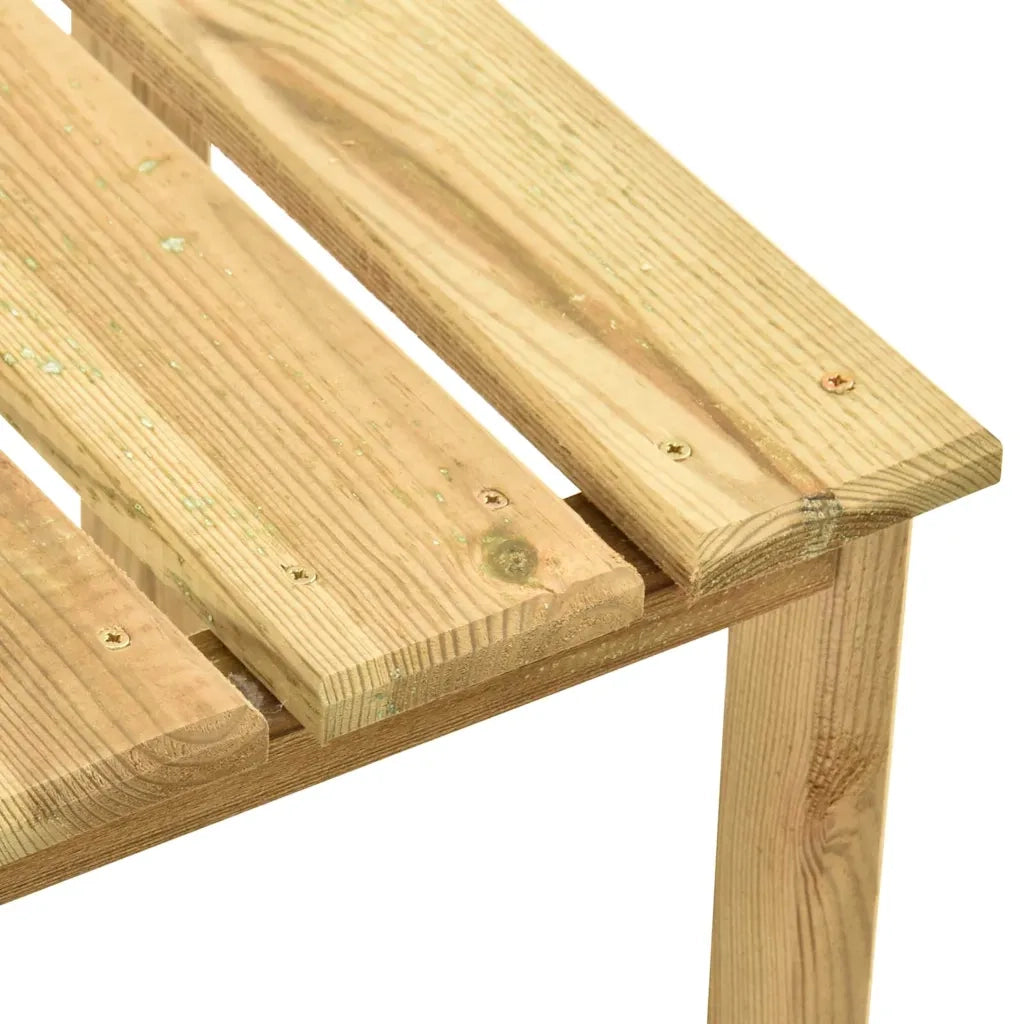 Lettino Prendisole in Legno di Pino Impregnato 49087