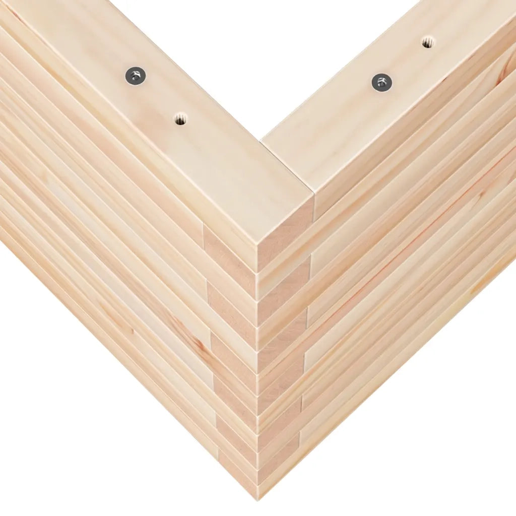 vidaXL Fioriera da Giardino 110x40x45,5 cm in Legno Massello di Pino