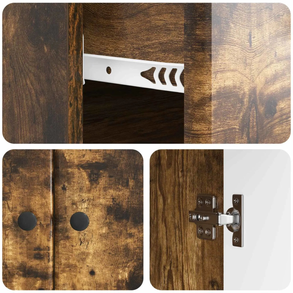Credenza Rovere Fumo 66 x 34,5 x 90 cm Legno ingegnerizzato