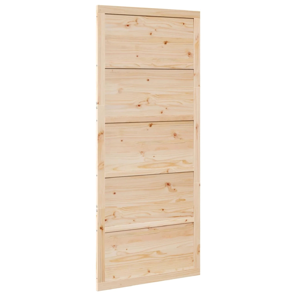 Porta del fienile Naturale 100 x 2,5 x 208 cm