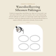 Raccordi a doppia effetto 4 pezzi - Resistenti al calore in silicone - Anello di sigillatura - Sigillatura efficace - Prestazioni ottimali - Alta resistenza a temperature elevate - Anello di sigillatura